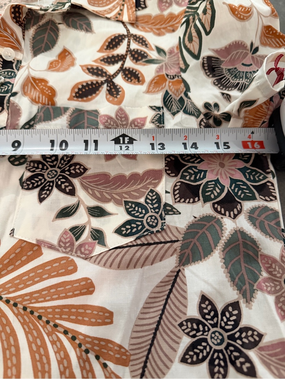 Cynthia Rowley Cream Midi Dress with Pink, Green & Tan Floral Print - Picture 8 of 9